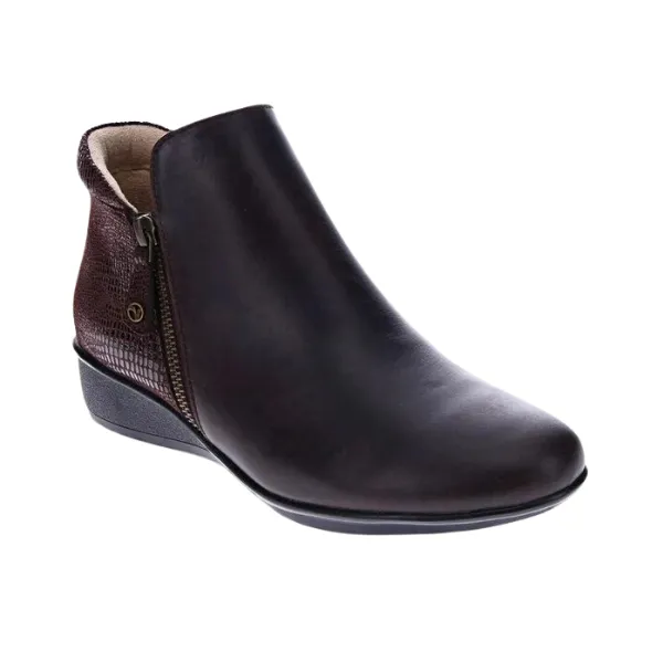 Revere Women's Damascus Bootie Wide Espresso stylish edge