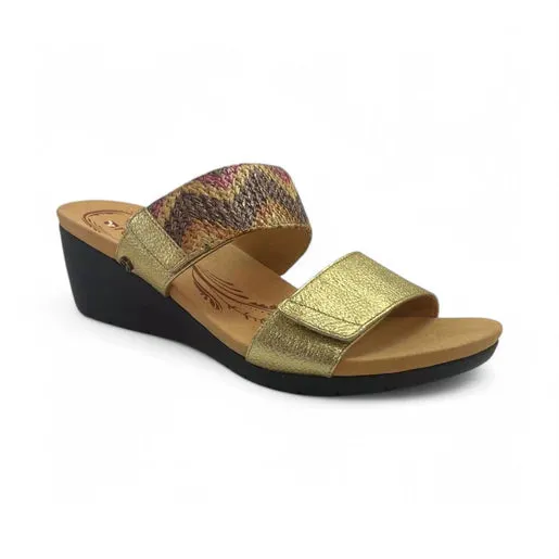 Revere Women's Sorrento Gold sleek silhouette