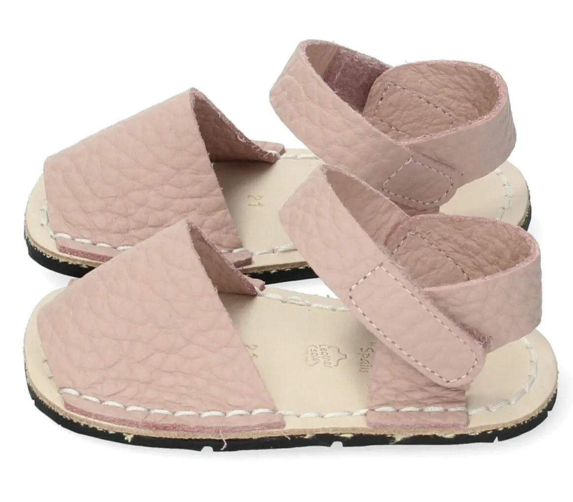 RIA MENORCA Girl's Menorcan Sandals - Nirvana Camelia Nature Steps