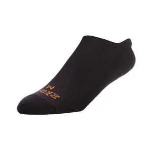 Ridge No Show Socks in Black from Zkano Sport Cushion