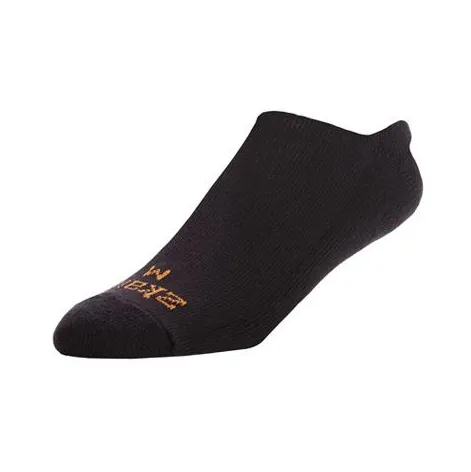 Ridge No Show Socks in Black from Zkano Sport Cushion