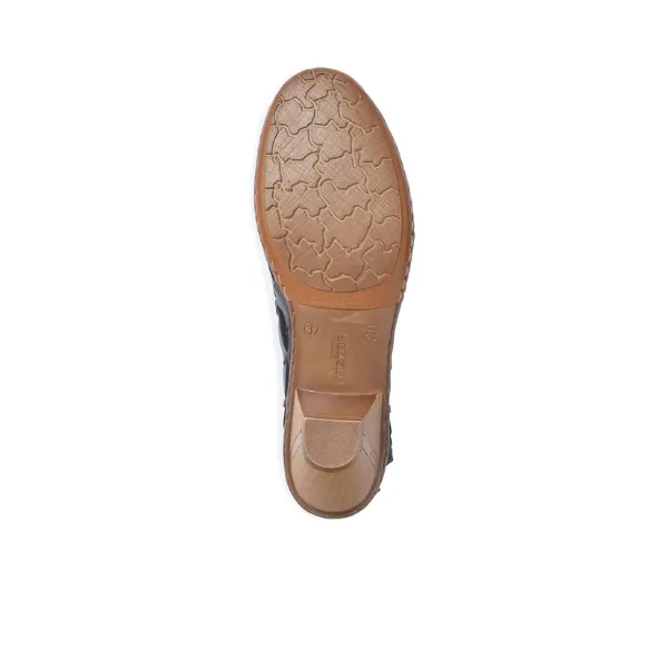 Rieker Women's Sina Weave Black easy fit