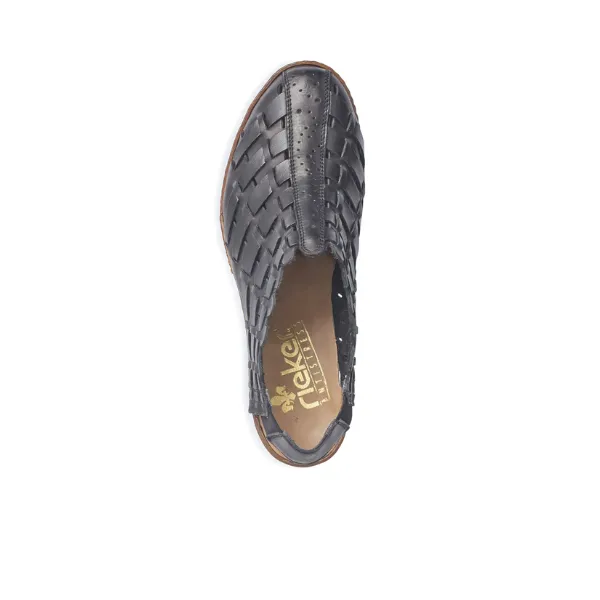 Rieker Women's Sina Weave Black culture mix