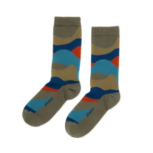 River Crew Socks in Spruce from Zkano Trend Element