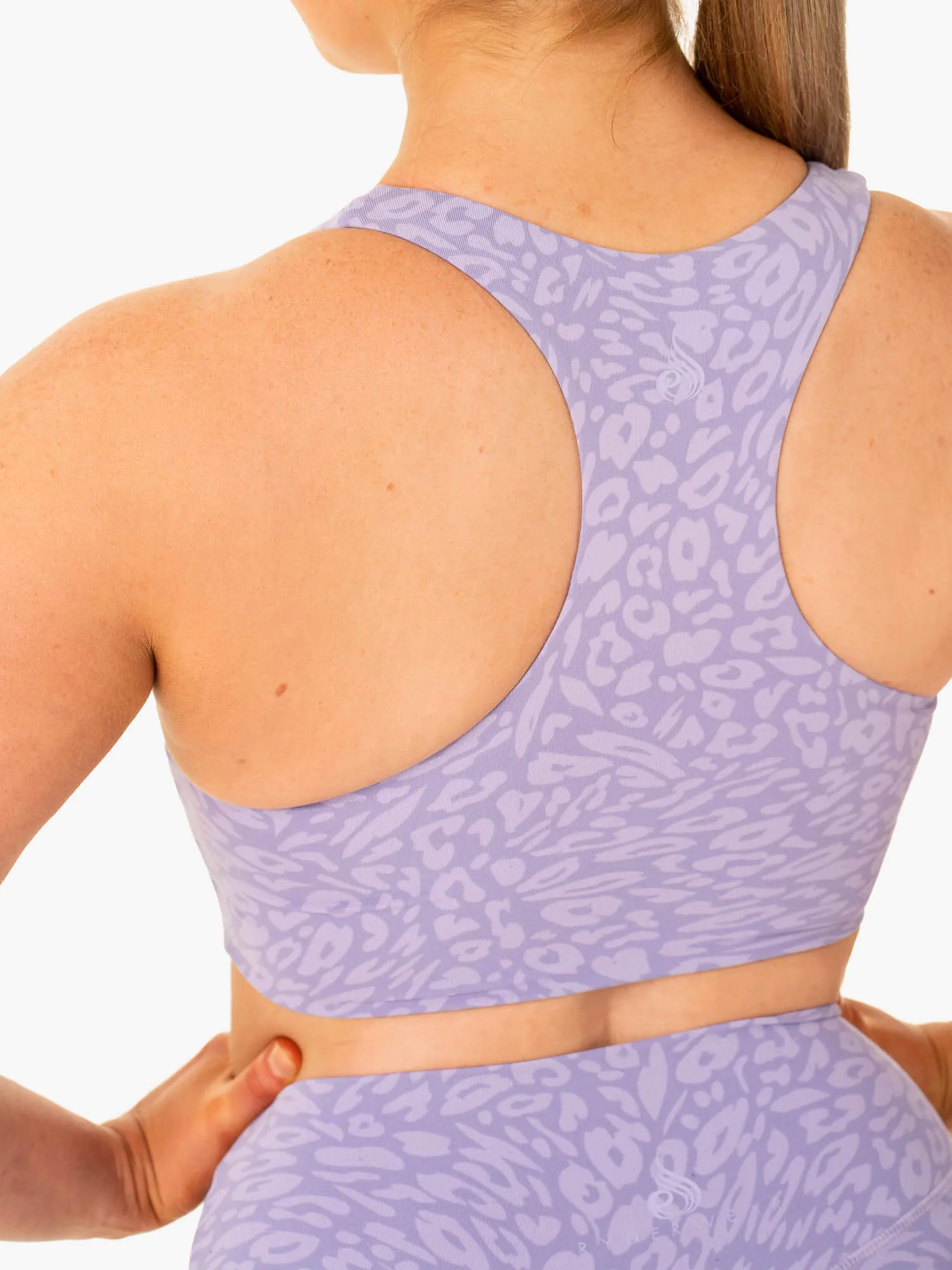Rotation Sports Bra - Iris Leopard No Burden