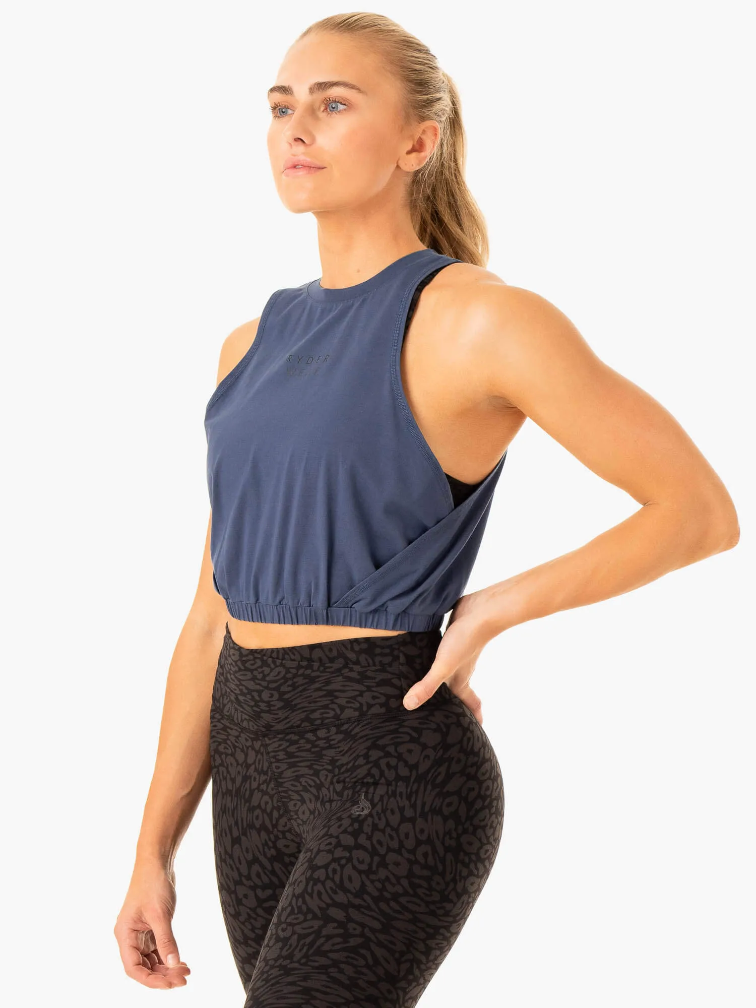 Rotation Tank - Navy sporty style