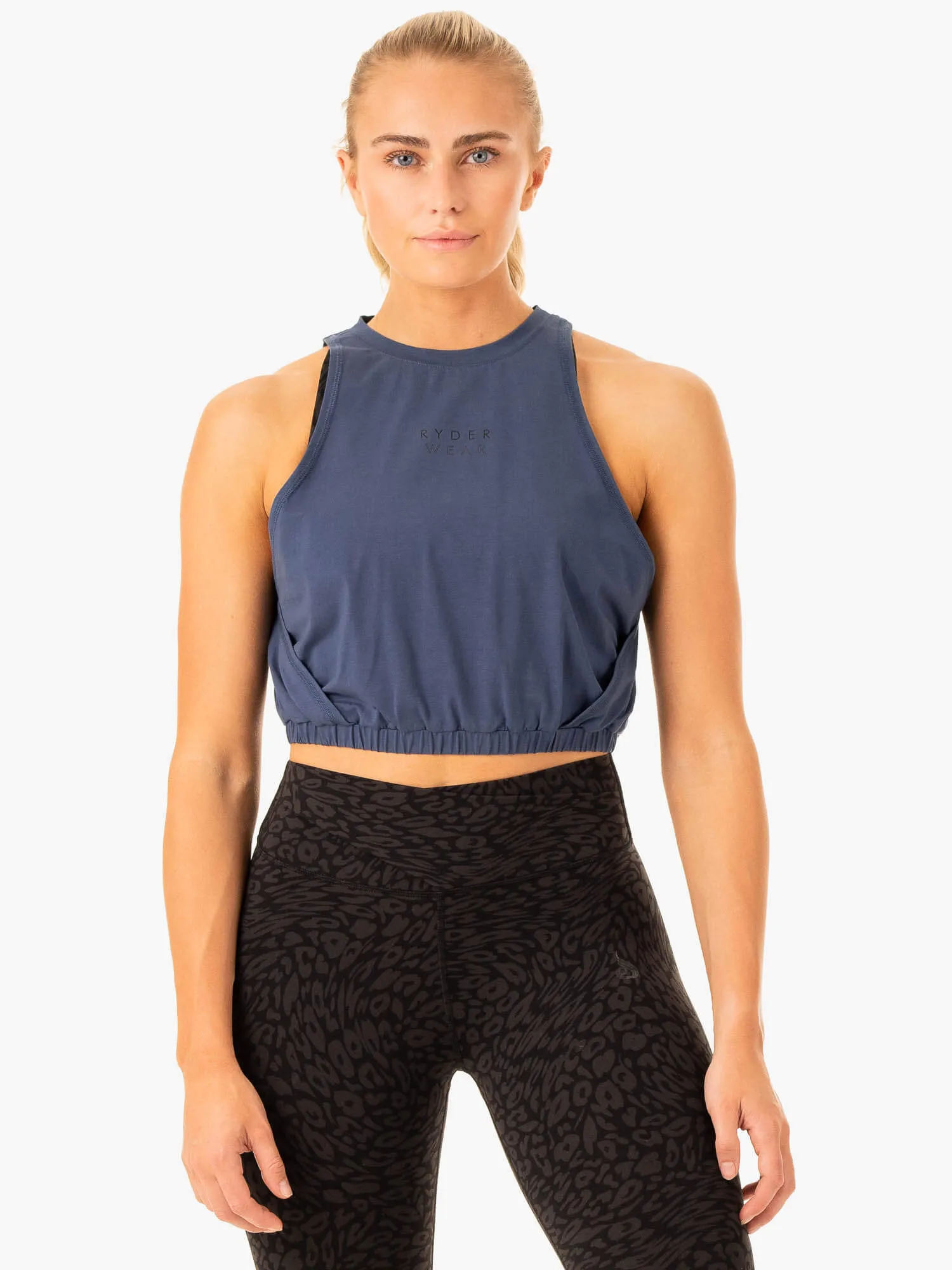 Rotation Tank - Navy soft texture