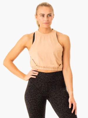 Rotation Tank - Sandstone elastic fabric