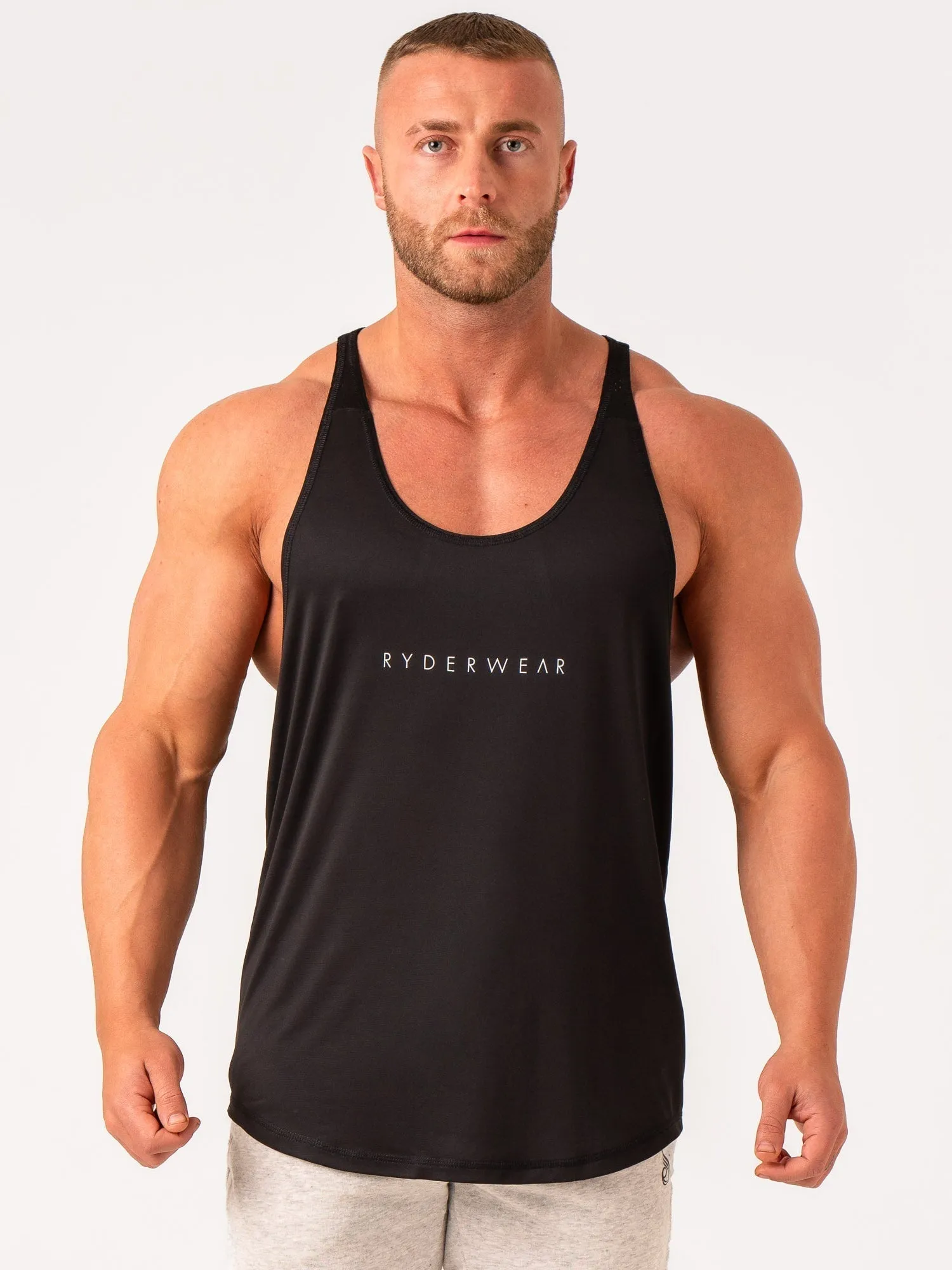 Ryder T-Back - Black flexible stretch