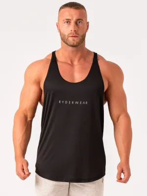 Ryder T-Back - Black flexible stretch