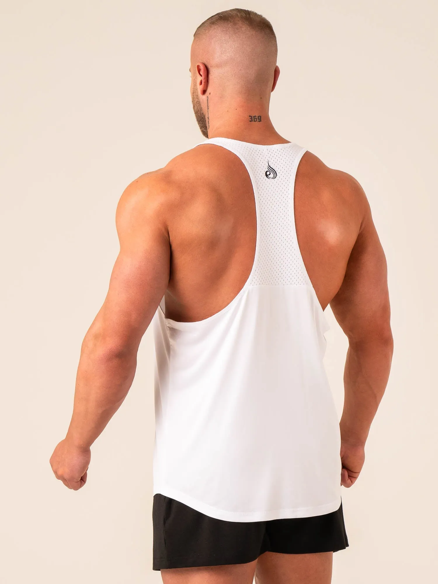 Ryder T-Back Men - White light breathable
