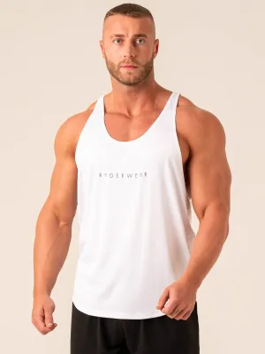 Ryder T-Back Men - White elastic design