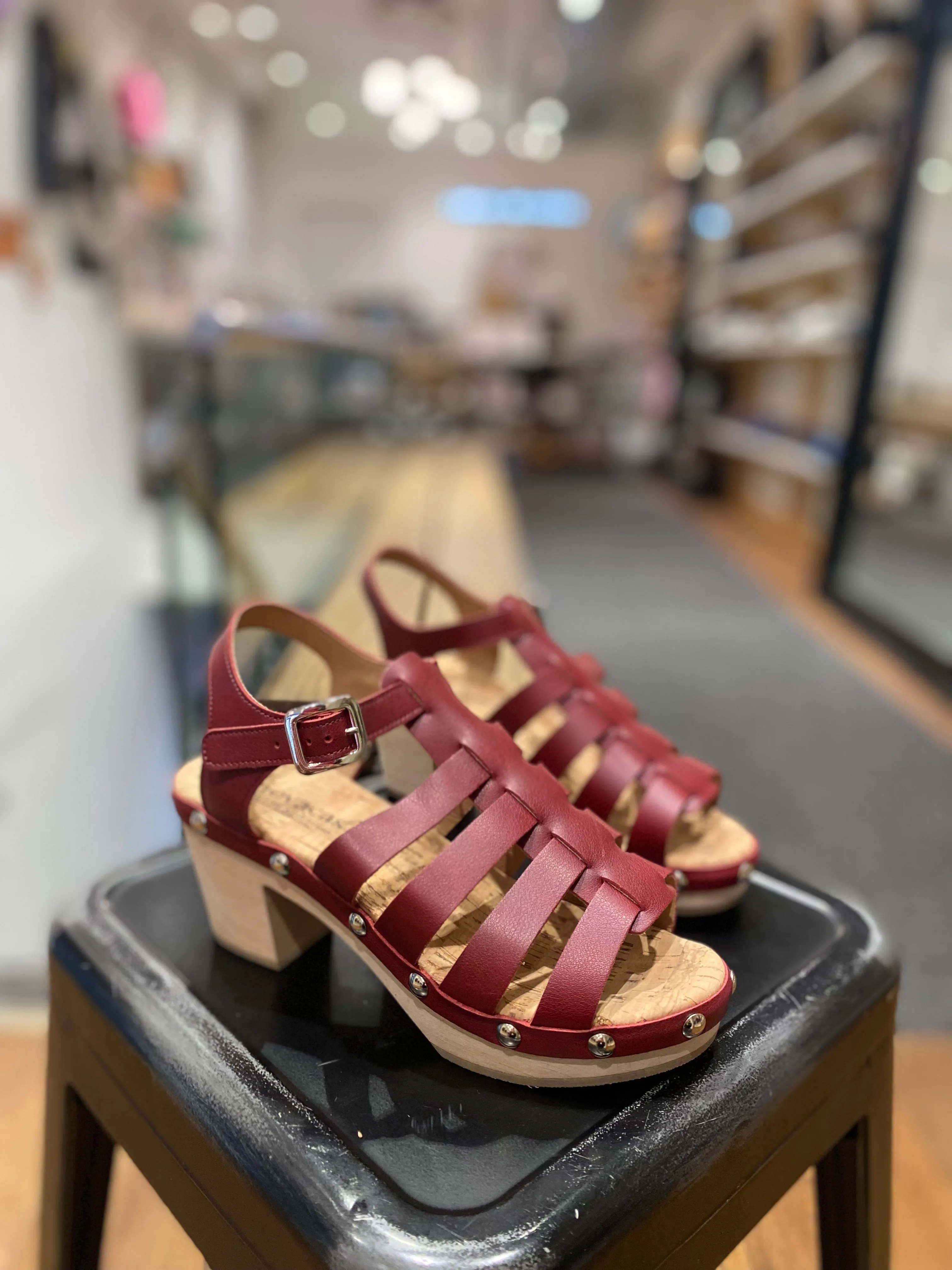 Sawyer Clog in Bordeaux from Novacas Zen Mood