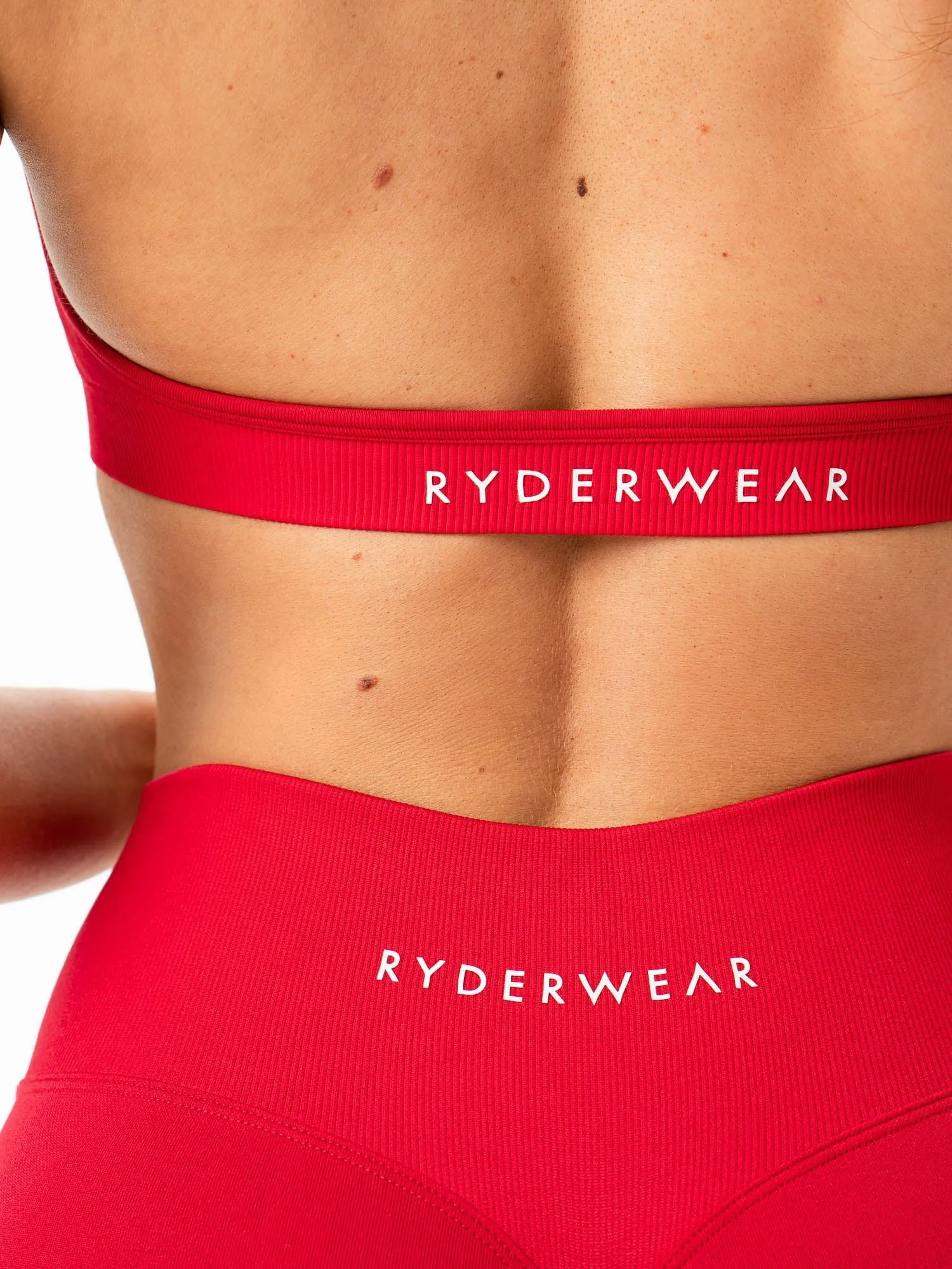 Sculpt Seamless Halter Bra - Cherry Red Active Wear