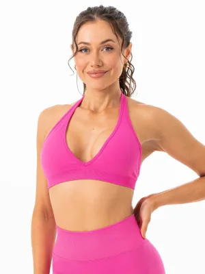 Sculpt Seamless Halter Bra - Hot Pink Multi Occasion