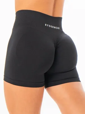Sculpt Seamless Shorts - Black fitness motivation