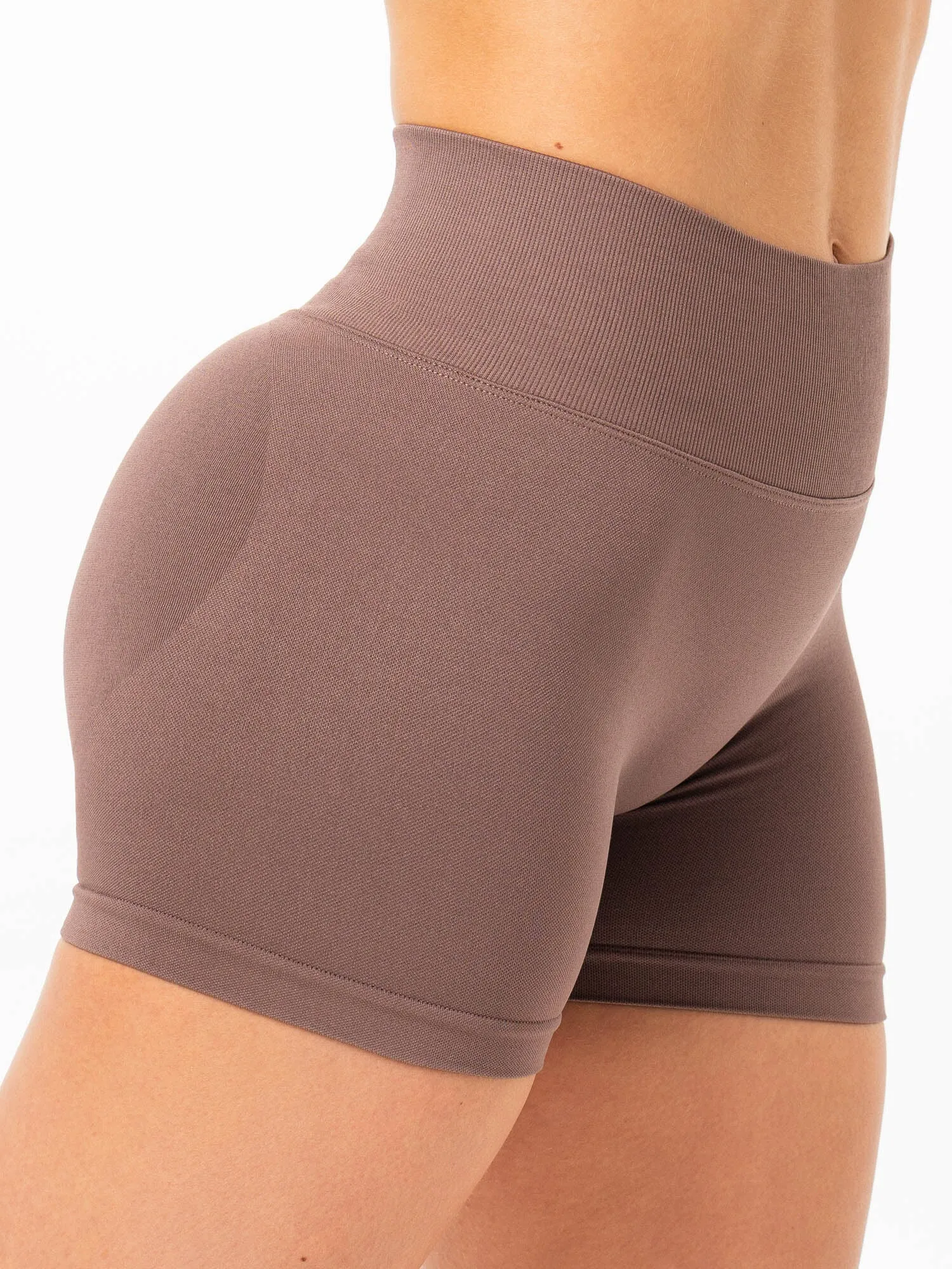 Sculpt Seamless Shorts - Mocha cycling shorts