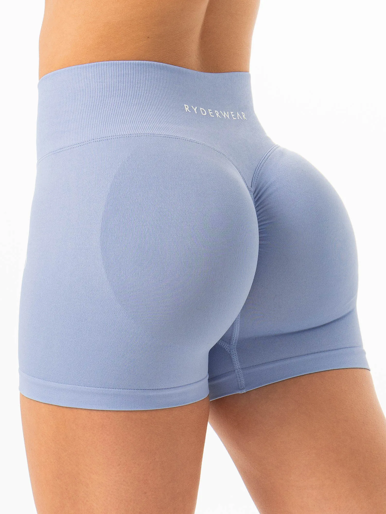 Sculpt Seamless Shorts - Sky Blue weekend warrior