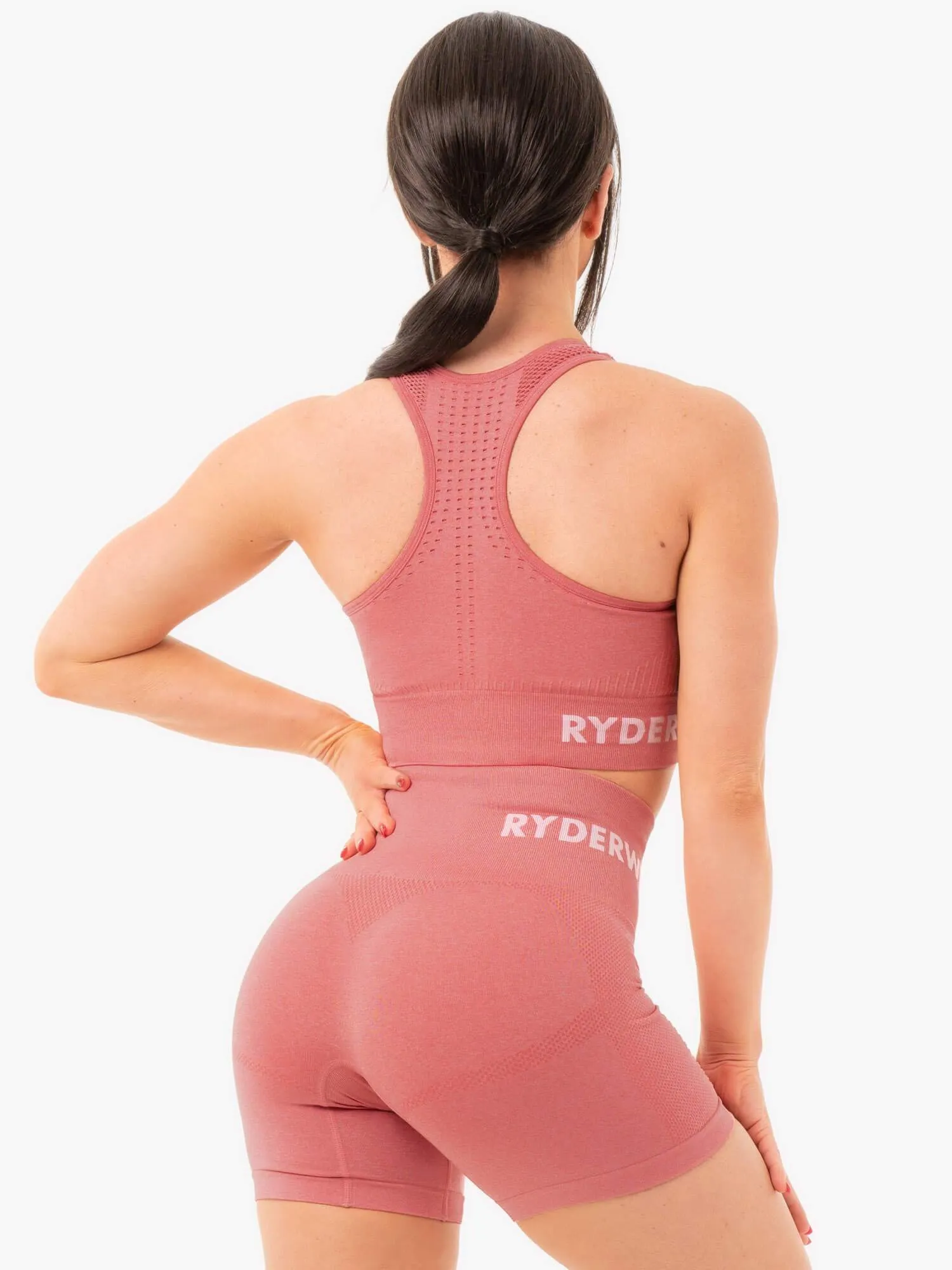 Seamless Staples Sports Bra - Rose Pink Marl Freedom Move