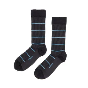 Shadow Stripe Stripe Crew Socks from Zkano Thick Plush