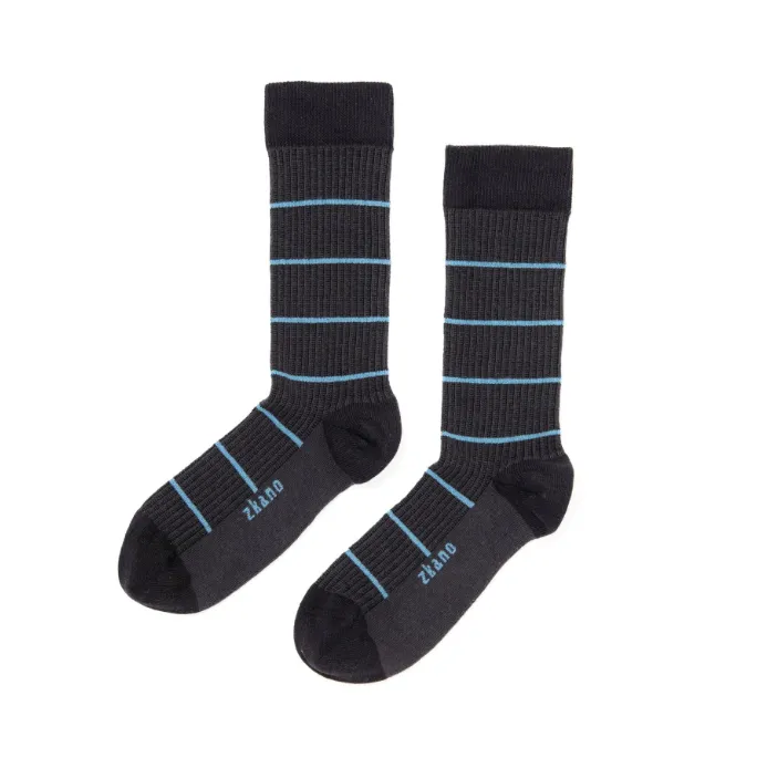 Shadow Stripe Stripe Crew Socks from Zkano Thick Plush