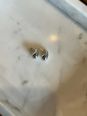 Silver Mini Teardrop Earrings thanksgiving day