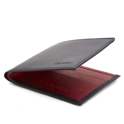 Slim Vegan Wallet in Black/Red from Canussa bold feel