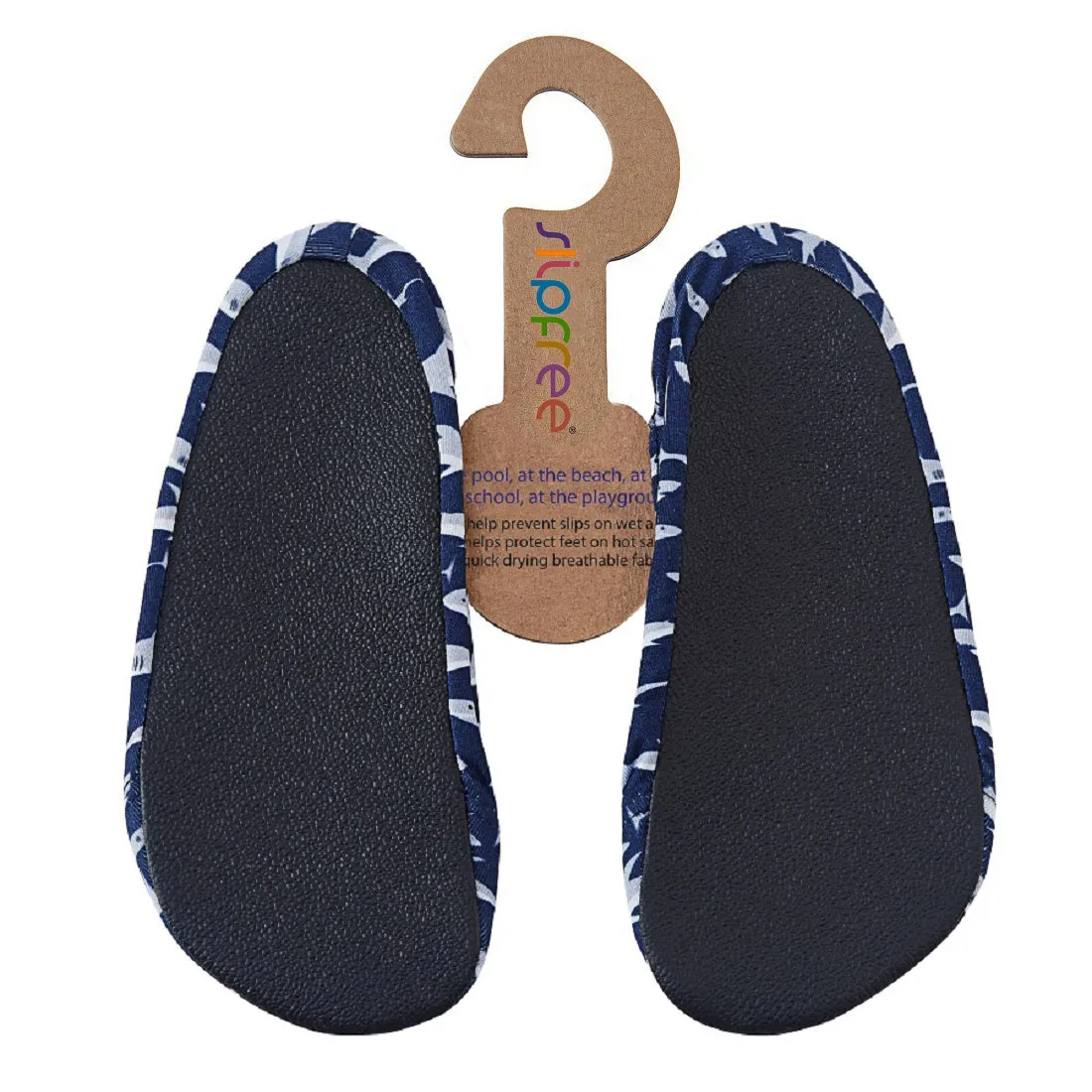 Slipfree Kid's Non Slip Shoes - Blue Sharks street smart