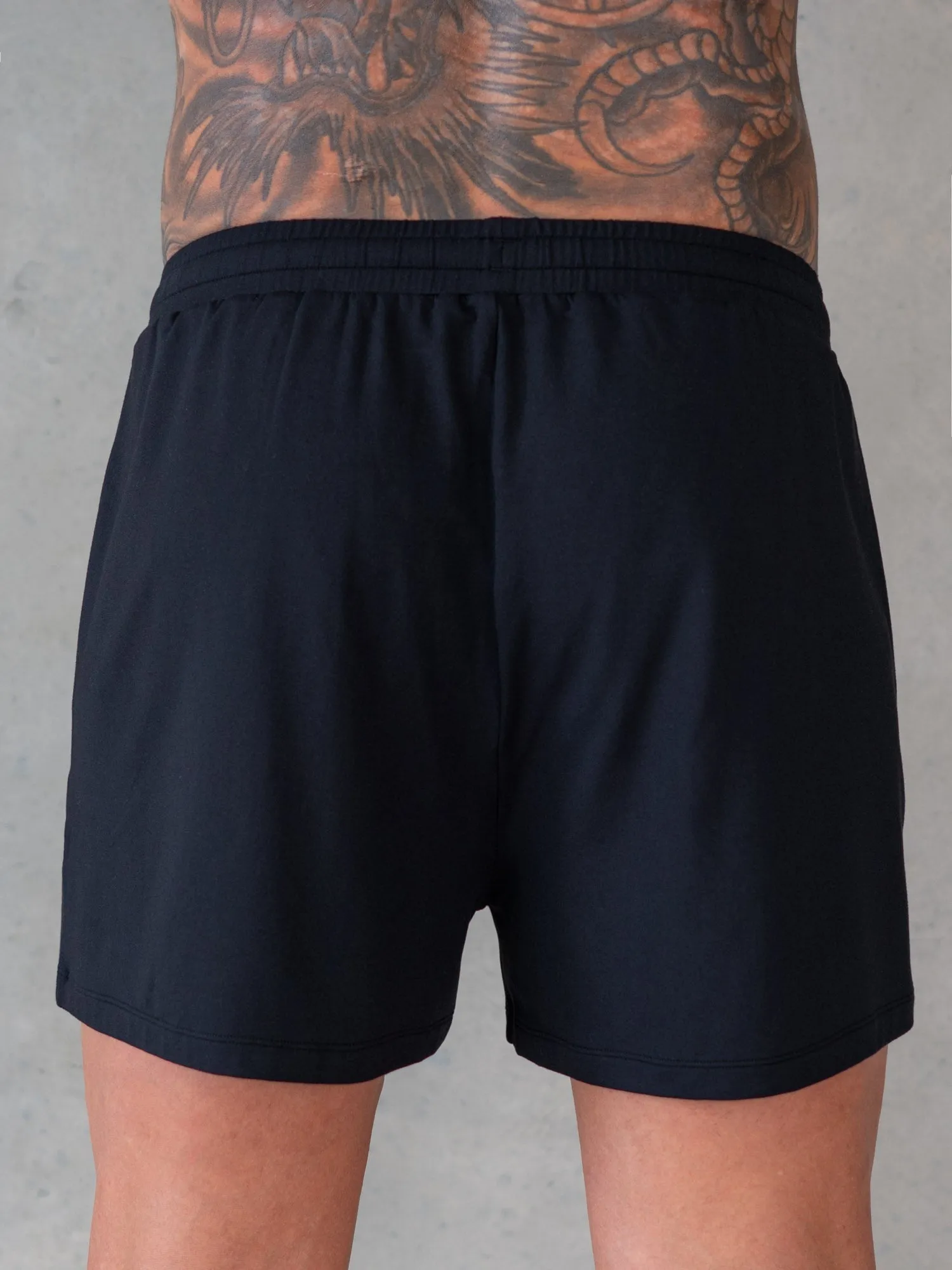 Soft Tech Arnie Shorts - Black elastic cuff