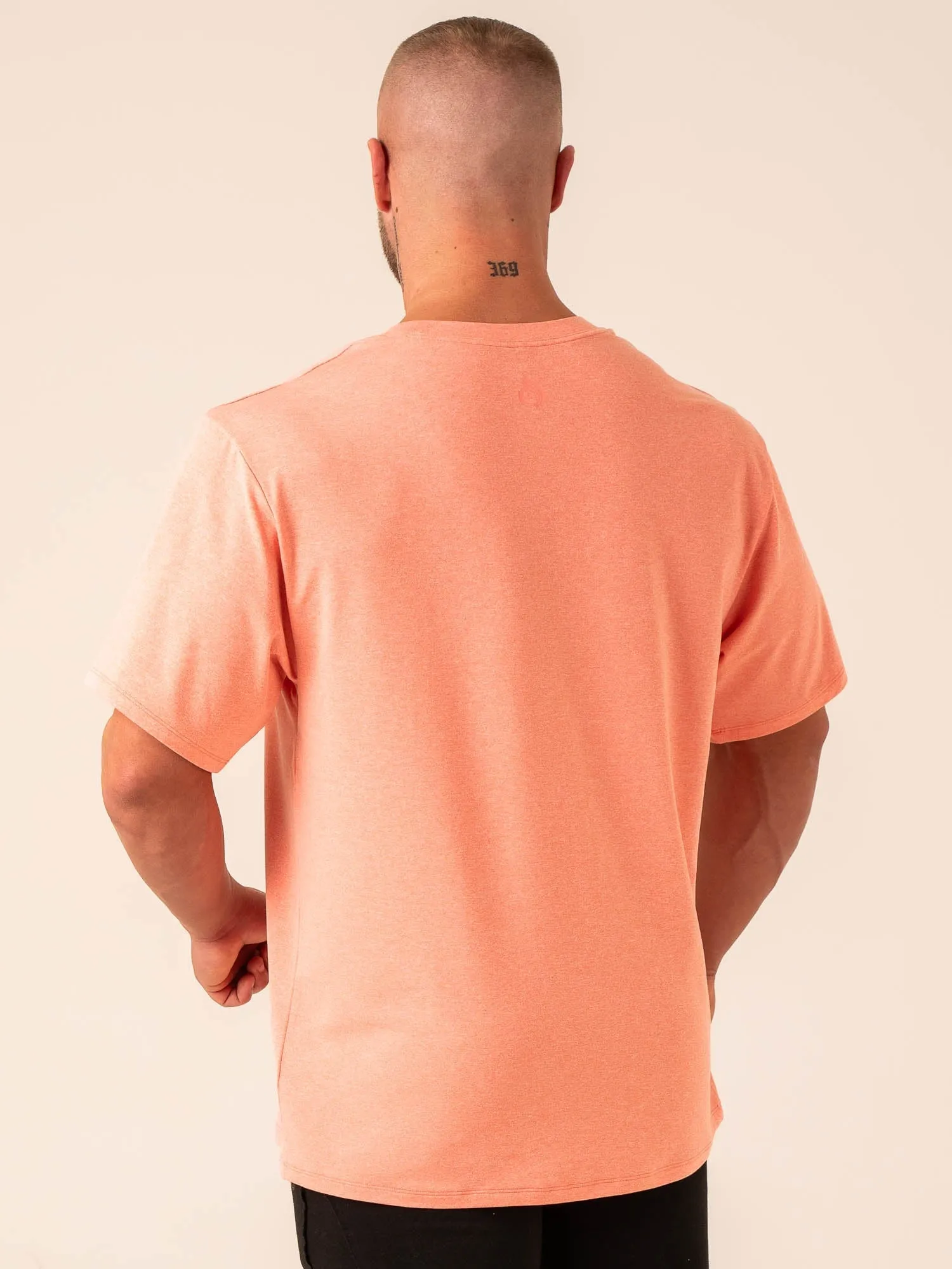 Soft Tech Oversized T-Shirt - Coral Marl casual wear