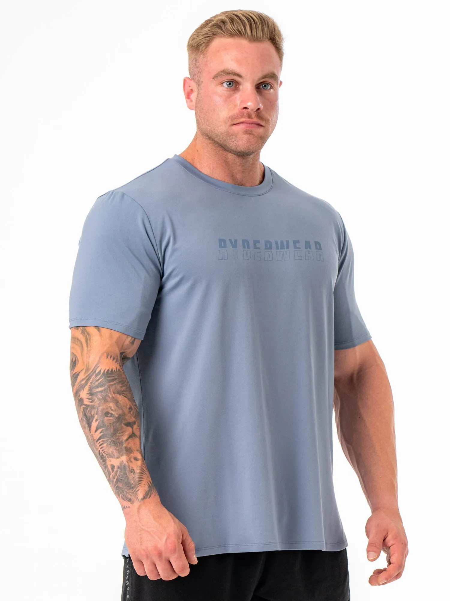 Soft Tech Regular T-Shirt - Denim Blue cool breeze