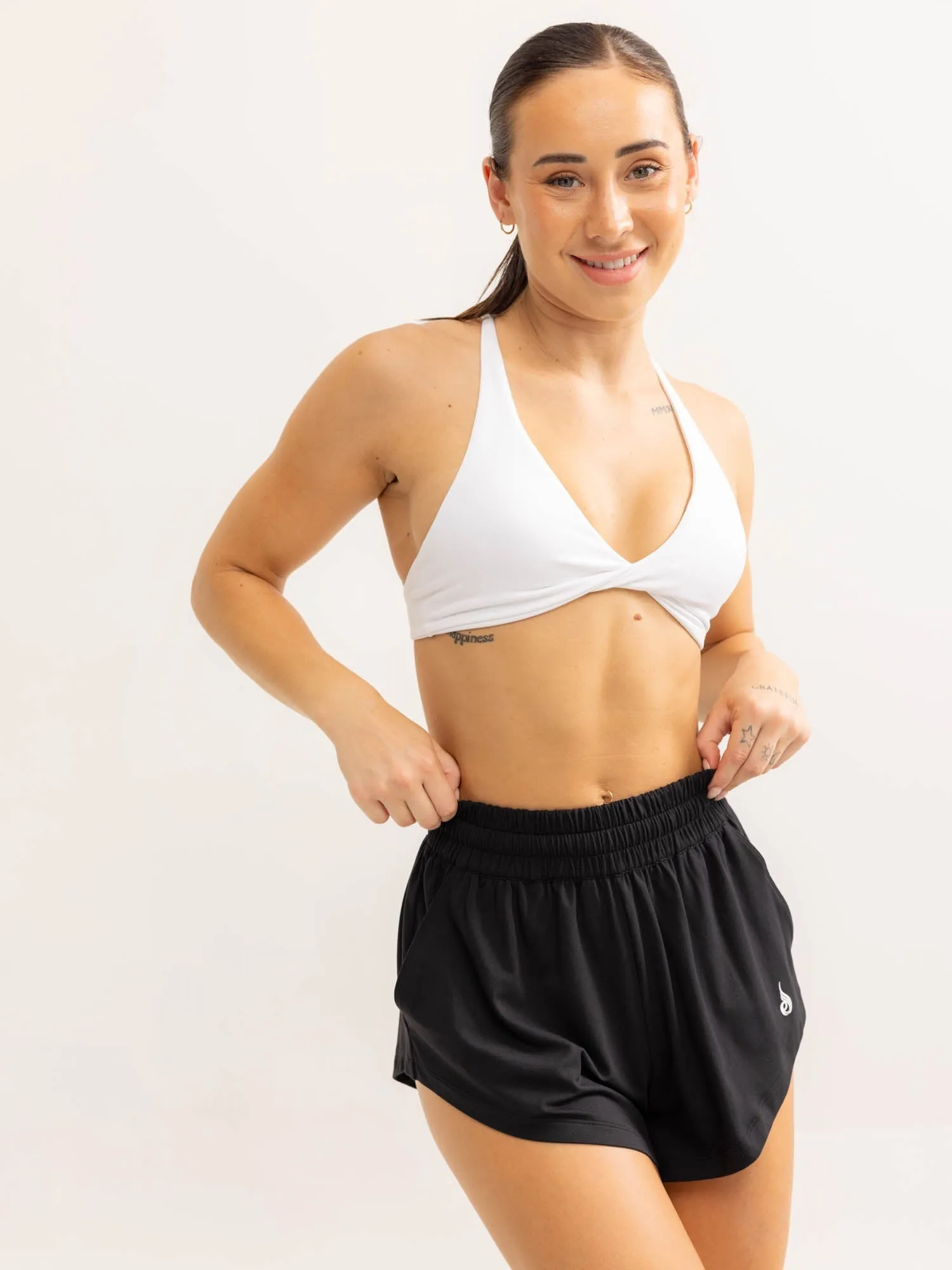 Soft Tech Shorts - Black flexible fabric