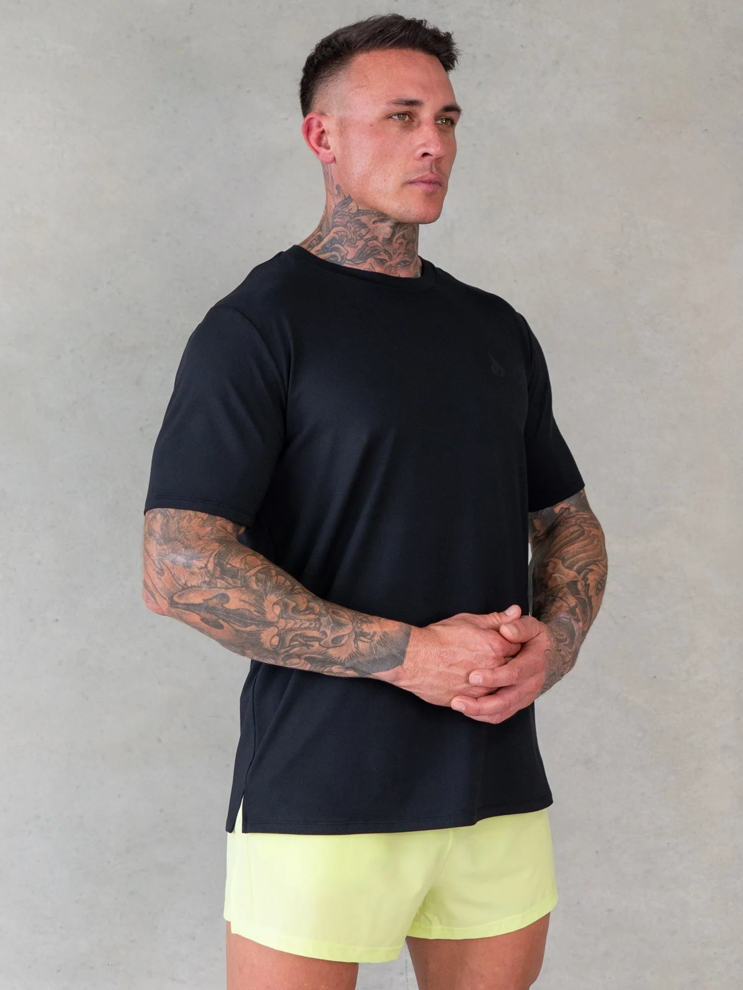 Soft Tech T-Shirt - Black casual elegance