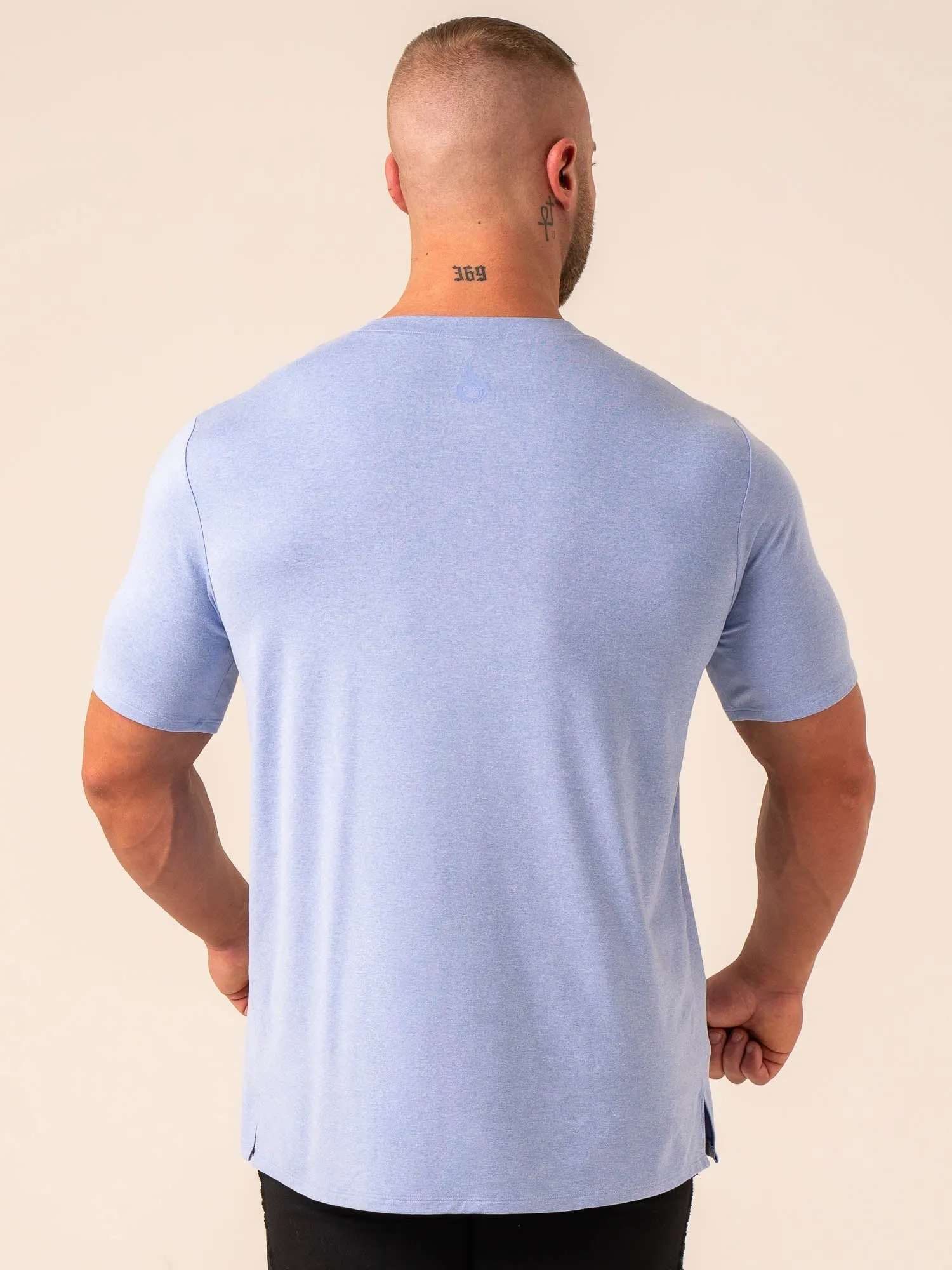 Soft Tech T-Shirt - Blue Marl casual look