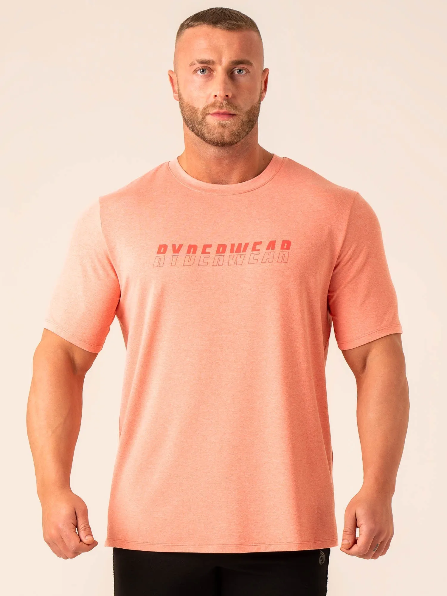 Soft Tech T-Shirt - Coral Marl color splash