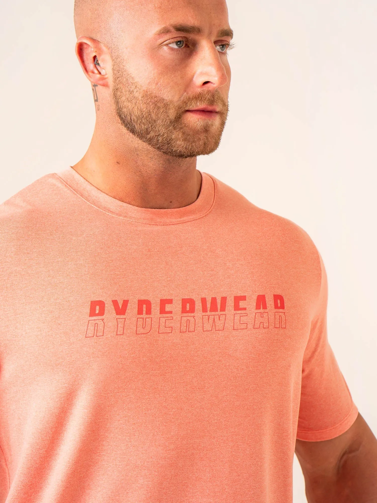 Soft Tech T-Shirt - Coral Marl beachwear