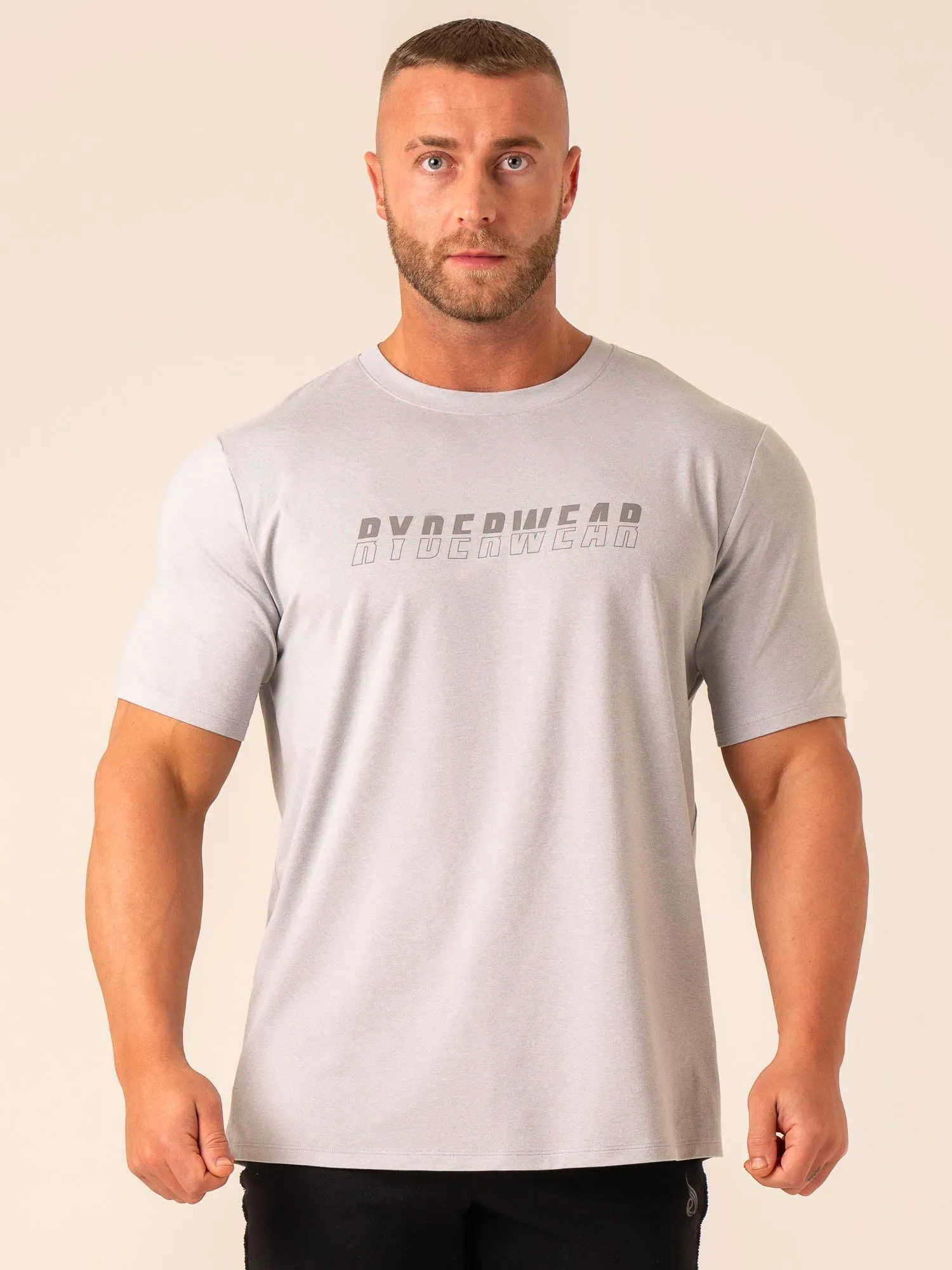 Soft Tech T-Shirt - Grey Marl wrinkle resistant
