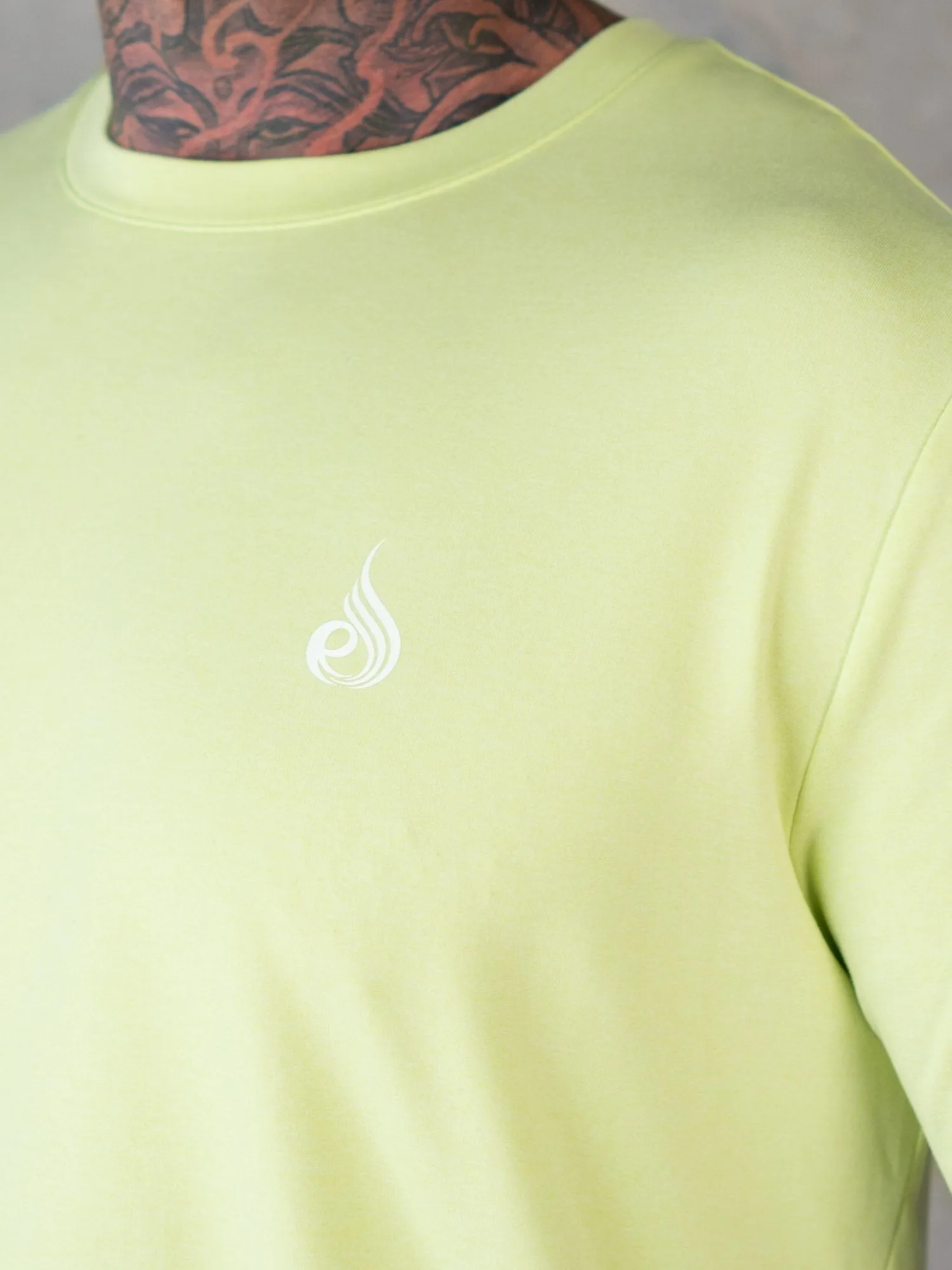 Soft Tech T-Shirt - Lime Marl cozy fit