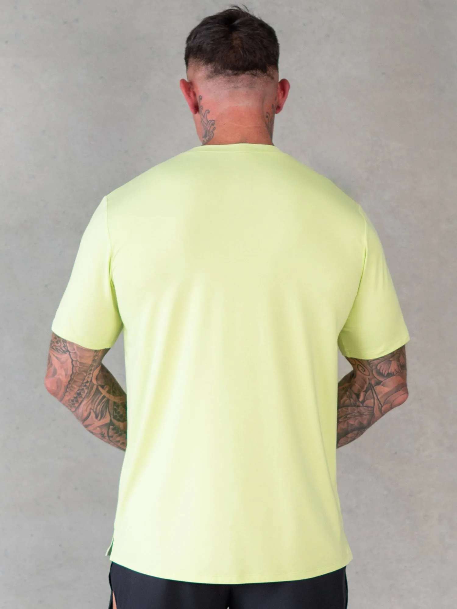 Soft Tech T-Shirt - Lime Marl vibrant colors