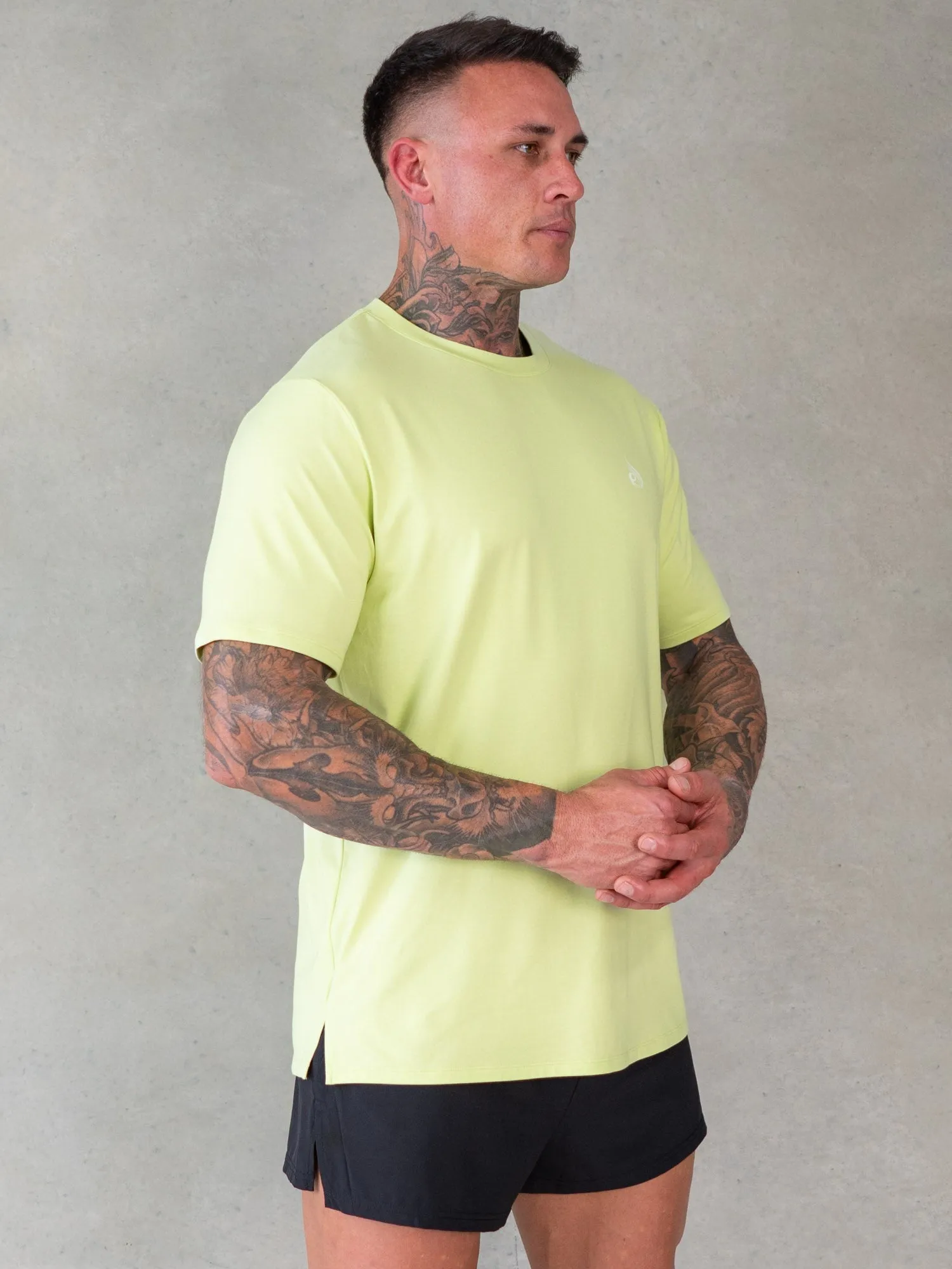 Soft Tech T-Shirt - Lime Marl streetwear trend