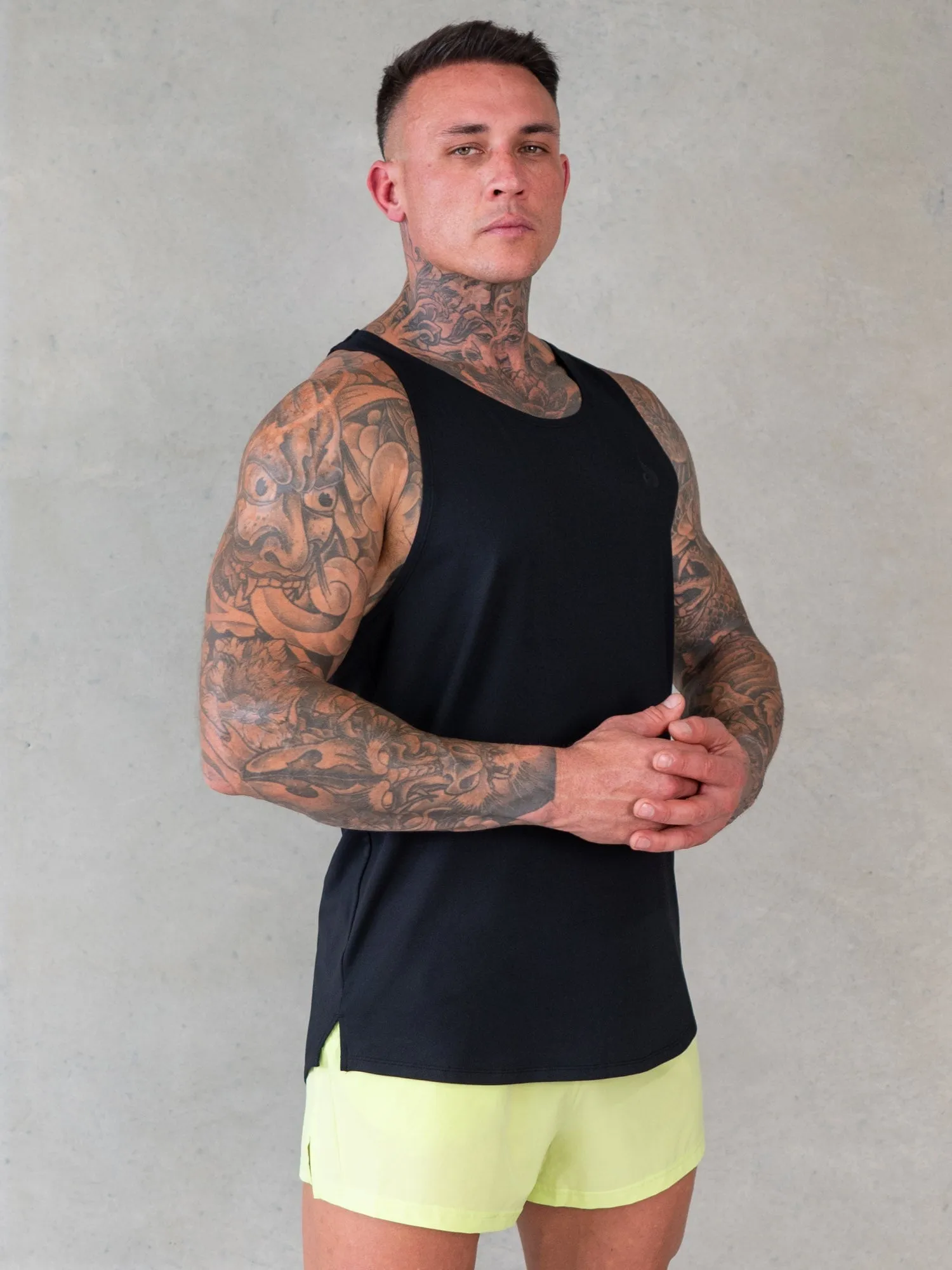 Soft Tech Tank - Black free stretch