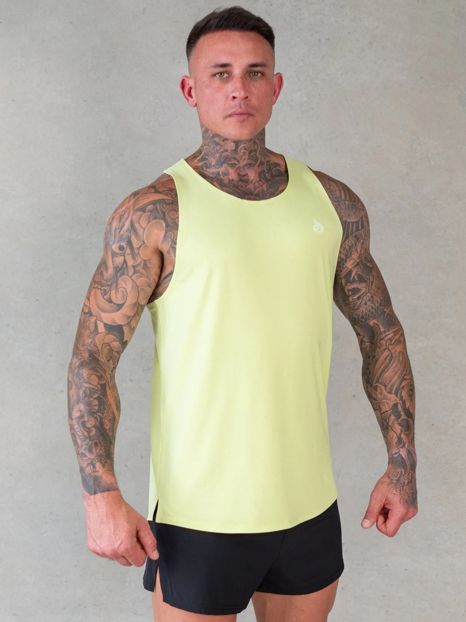 Soft Tech Tank - Lime Marl sport wave