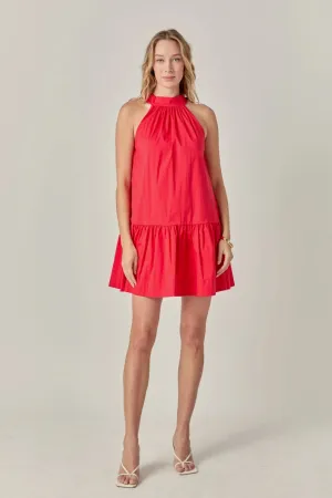 Solid Color Halter Dress Personal tag