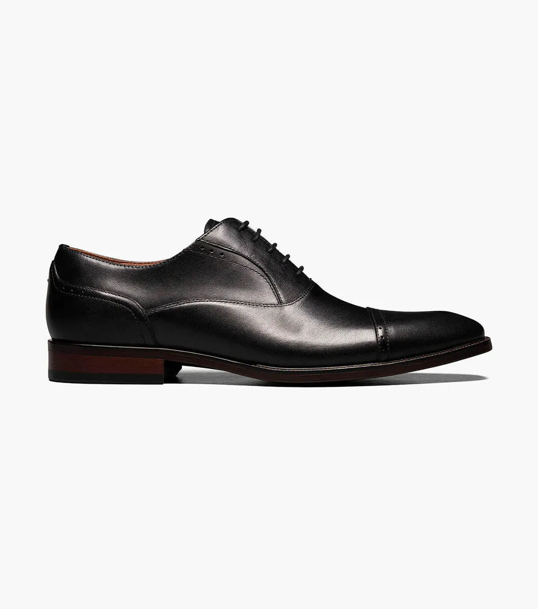 SORRENTO Cap Toe Oxford - Black sleek menswear