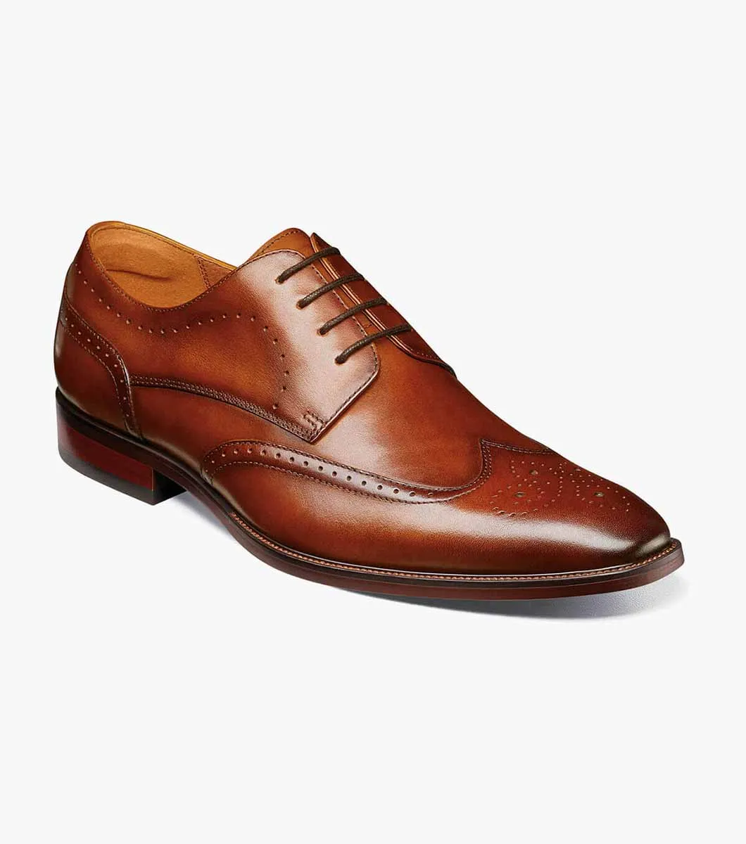 SORRENTO Wingtip Oxford - Cognac walk ready