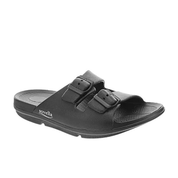 Sovella Women's Buckle Slide Black Coastal Mood