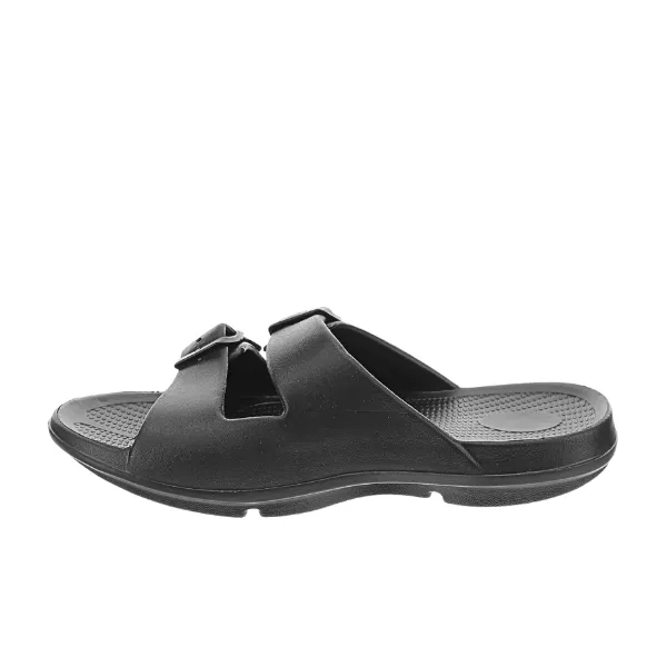 Sovella Women's Buckle Slide Black Chill Steps