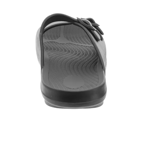 Sovella Women's Buckle Slide Black Simple Soul