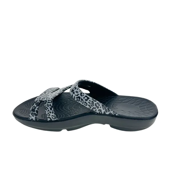 Sovella Women's PF Slide Black/Leopard Modern Ease
