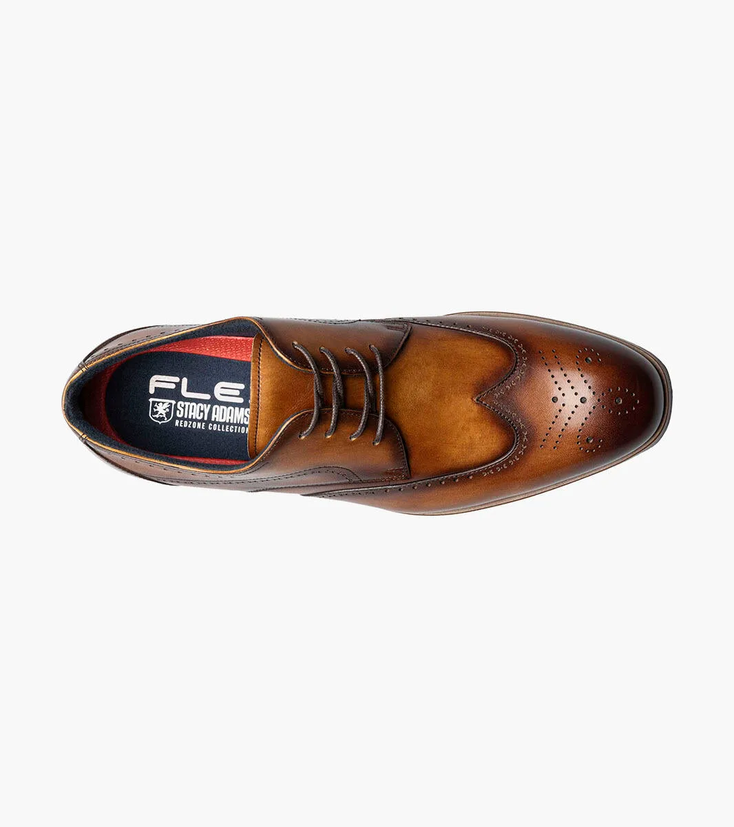Stacy Adams BRAYDEN  Wingtip Oxford - Tan comfort boost